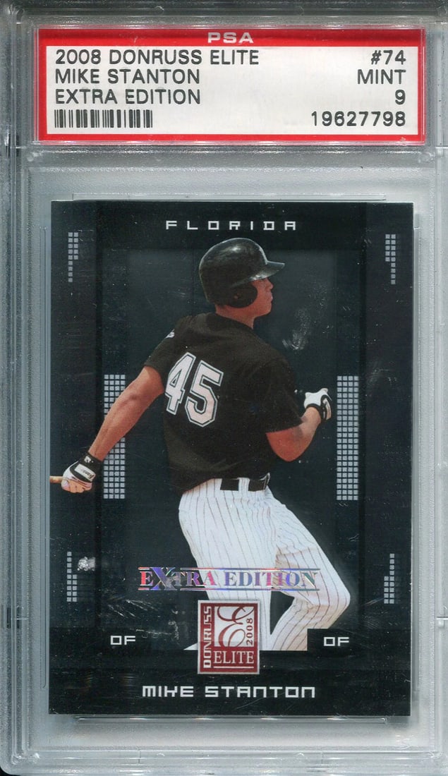 (PSA) Giancarlo Stanton Unsigned 2008 Donruss Elite Rookie Card: (PSA) Giancarlo Stanton Unsigned 2008 Donruss Elite Rookie Card This listing features (PSA) Giancarlo Stanton Unsigned 2008 Donruss Elite Rookie Card. Item specifics are provided below. Item Specifics
