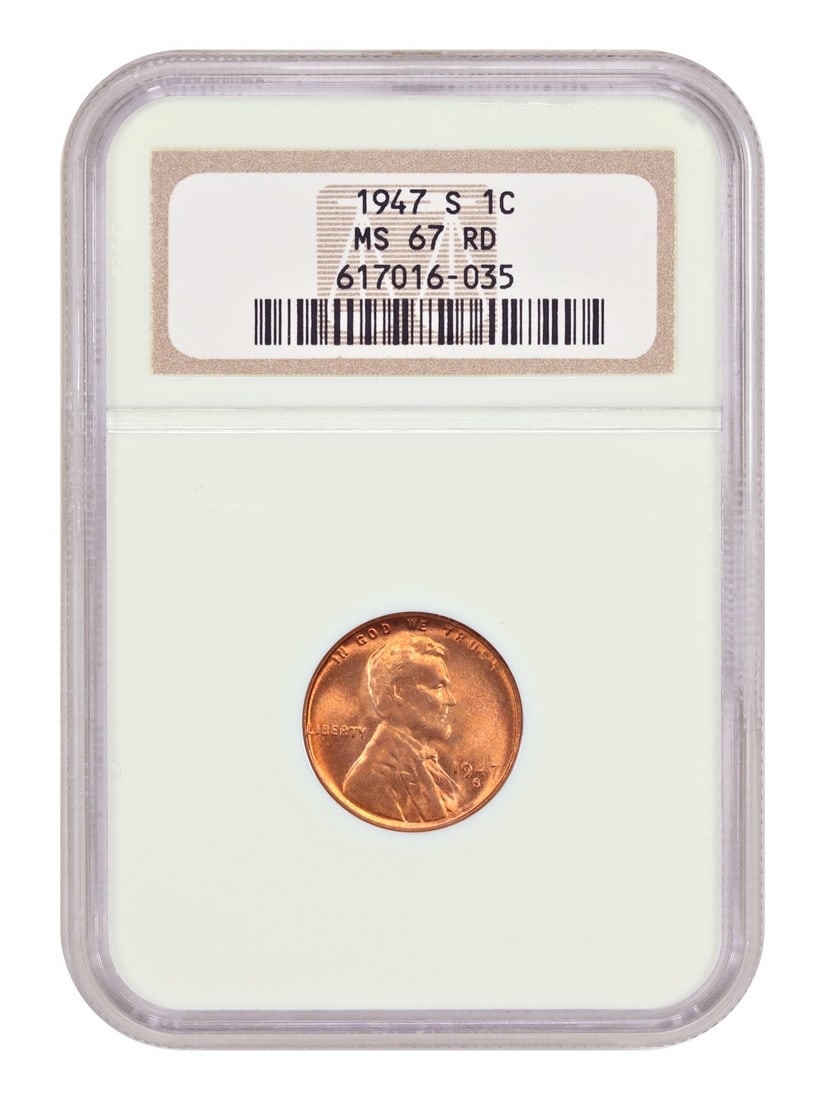 Lincoln Cent (Wheat Reverse) - 1947-S 1C NGC MS67RD (1 of 4)