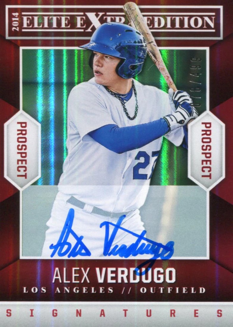 499 Alex Verdugo Autographed 2014 Elite Extra Edition Rookie Card 78/: 499 Alex Verdugo Autographed 2014 Elite Extra Edition Rookie Card 78/ This listing features 499 Alex Verdugo Autographed 2014 Elite Extra Edition Rookie Card 78/. Item specifics are provided below. 