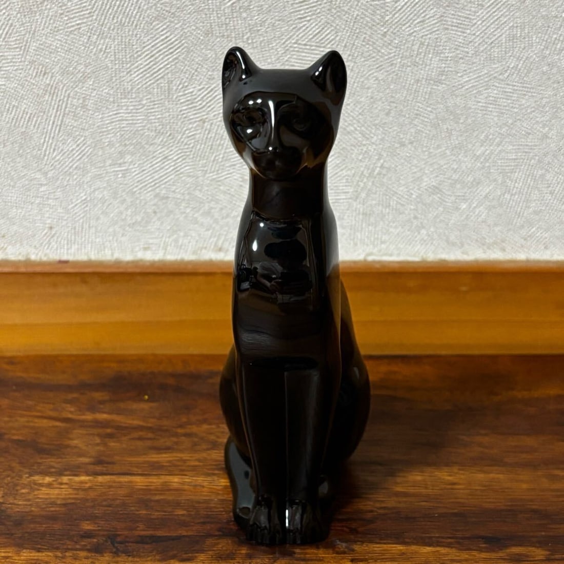 Rare Baccarat Figurine Jacket Cat Black Crystal Glass Interior Decor Collectible (1 of 6)