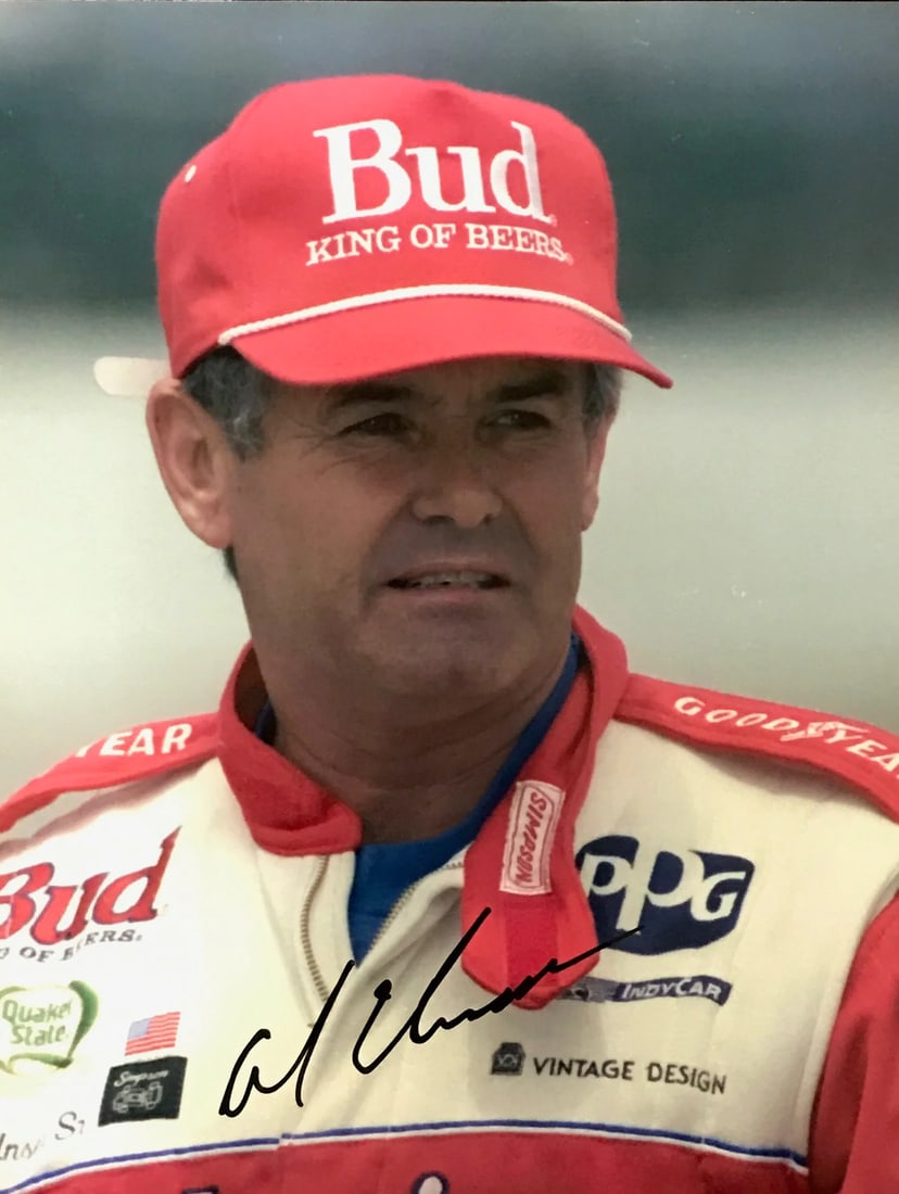 Photo Al Unser Autographed 8x10 Racing (1 of 1)