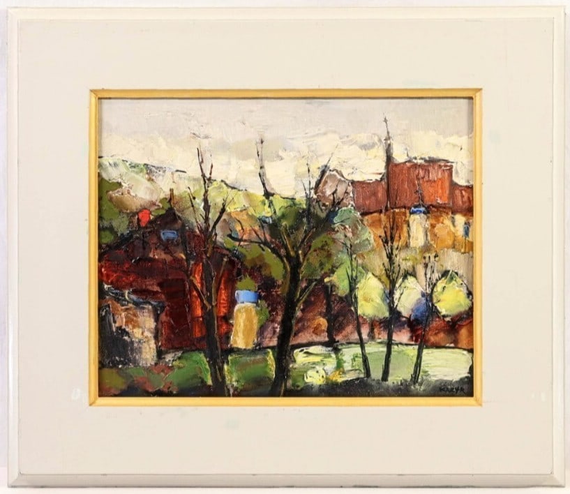 1991 Krzysztof Raczynski Oil Painting Kazimierz Landscape Poland Signed: 1991 Krzysztof Raczynski Oil Painting Kazimierz Landscape Poland Signed This listing features 1991 Krzysztof Raczynski Oil Painting Kazimierz Landscape Poland Signed. Item specifics are provided below