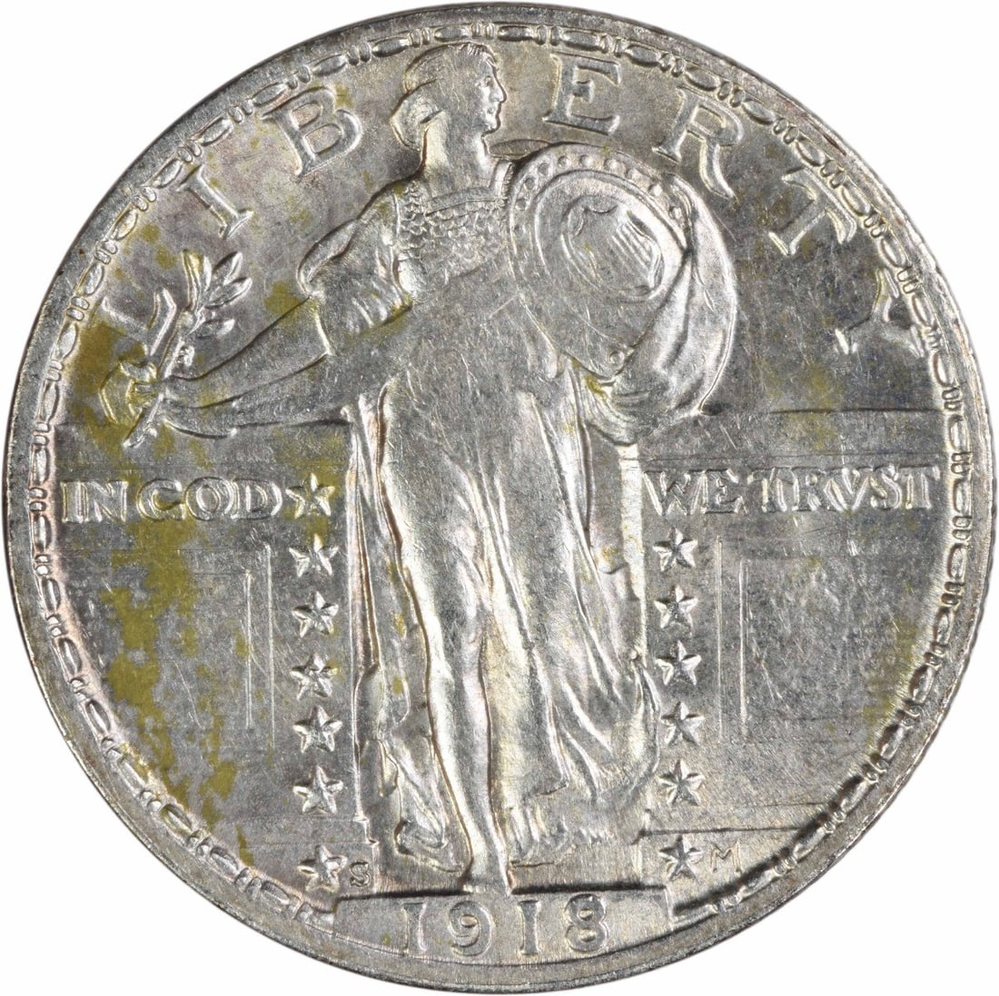 Uncertified 1918-S Standing Liberty Silver Quarter Choice AU: Uncertified 1918-S Standing Liberty Silver Quarter Choice AU This listing features Uncertified 1918-S Standing Liberty Silver Quarter Choice AU. Item specifics are provided below. Item Specifics: Cert