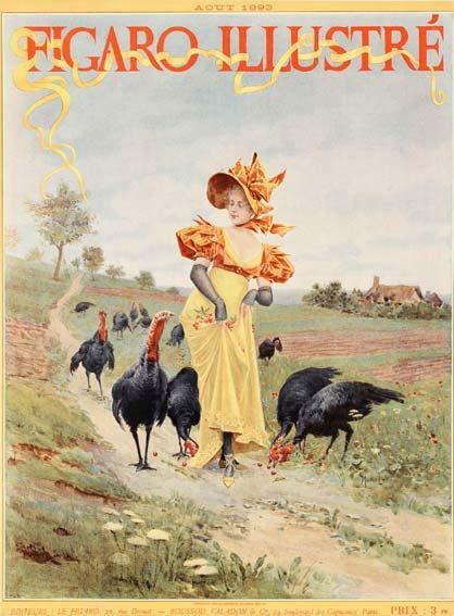 For Figaro Illustre 1898 Original Vintage Posterat Girl With Turkey By Leloir: For Figaro Illustre 1898 Original Vintage Posterat Girl With Turkey By Leloir This listing features For Figaro Illustre 1898 Original Vintage Posterat Girl With Turkey By Leloir. Item specifics are pr