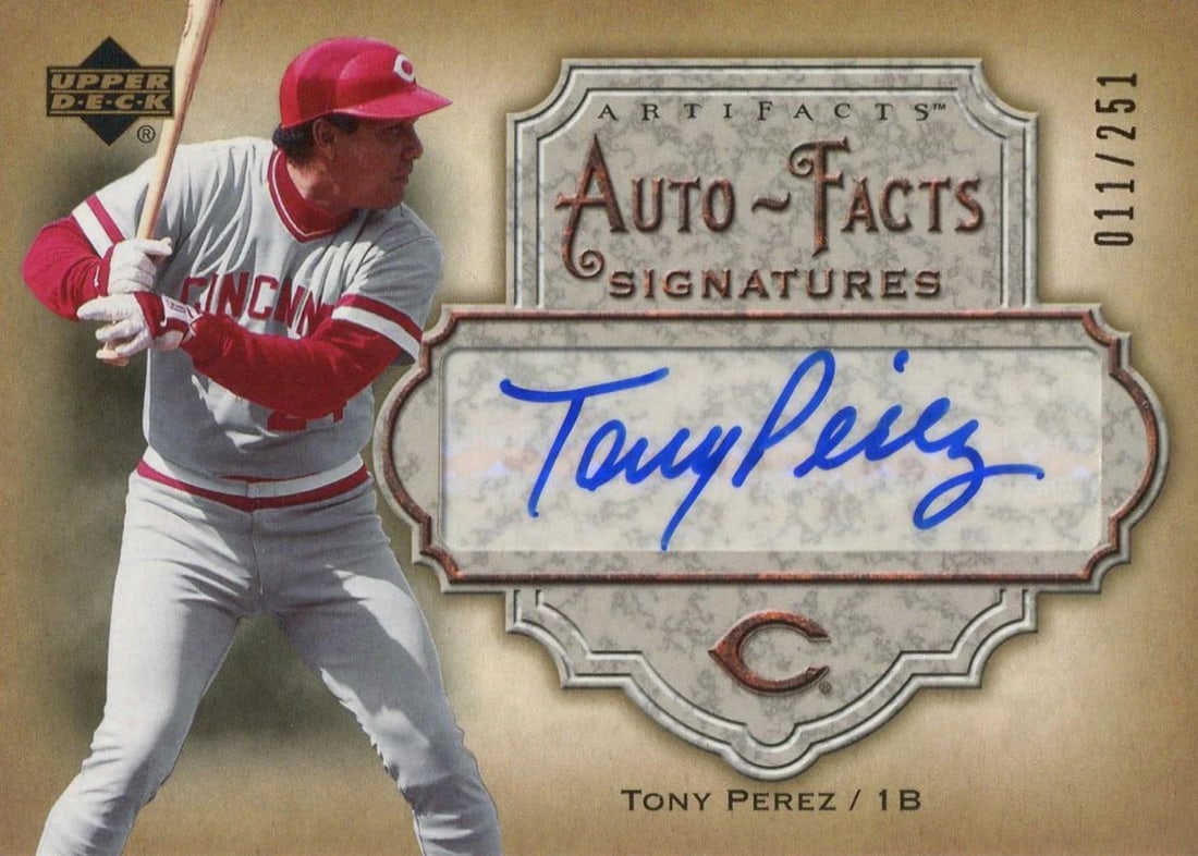 251 Tony Perez 2006 Upper Deck Auto-Facts Signatures 11/ (1 of 2)