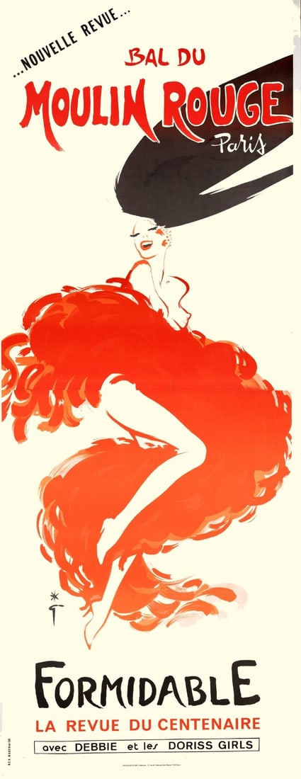 Large Oulin Rouge Formidable Poster Rene Gruau 1980S On Linen Xtra: Large Oulin Rouge Formidable Poster Rene Gruau 1980S On Linen Xtra This listing features Large Oulin Rouge Formidable Poster Rene Gruau 1980S On Linen Xtra. Item specifics are provided below. Item Spe