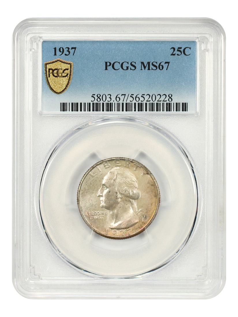 Washington Quarter - 1937 25C PCGS MS67 (1 of 4)