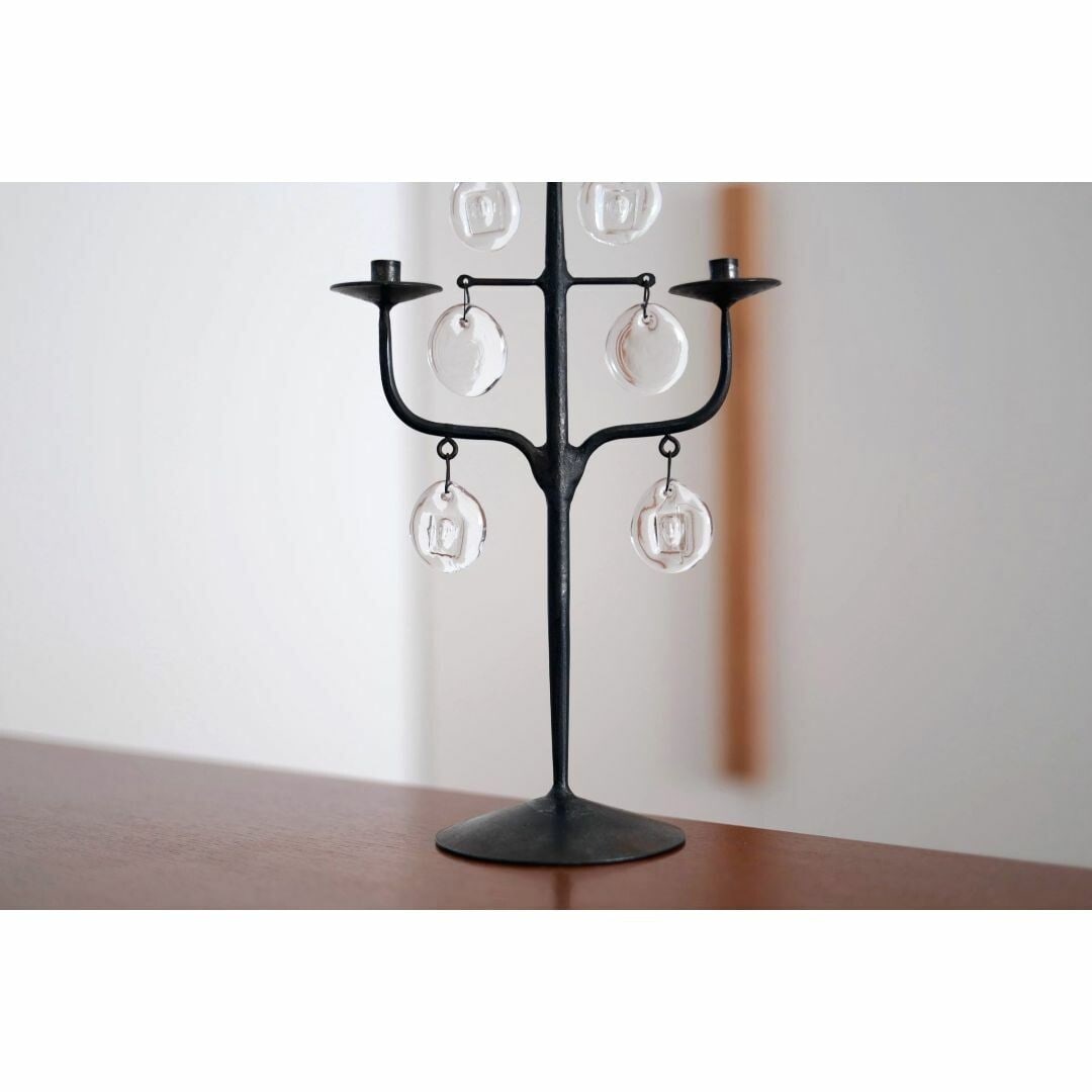 Clear Erik Hoglund Candle Stand Tree Candlestick 50532 (1 of 10)