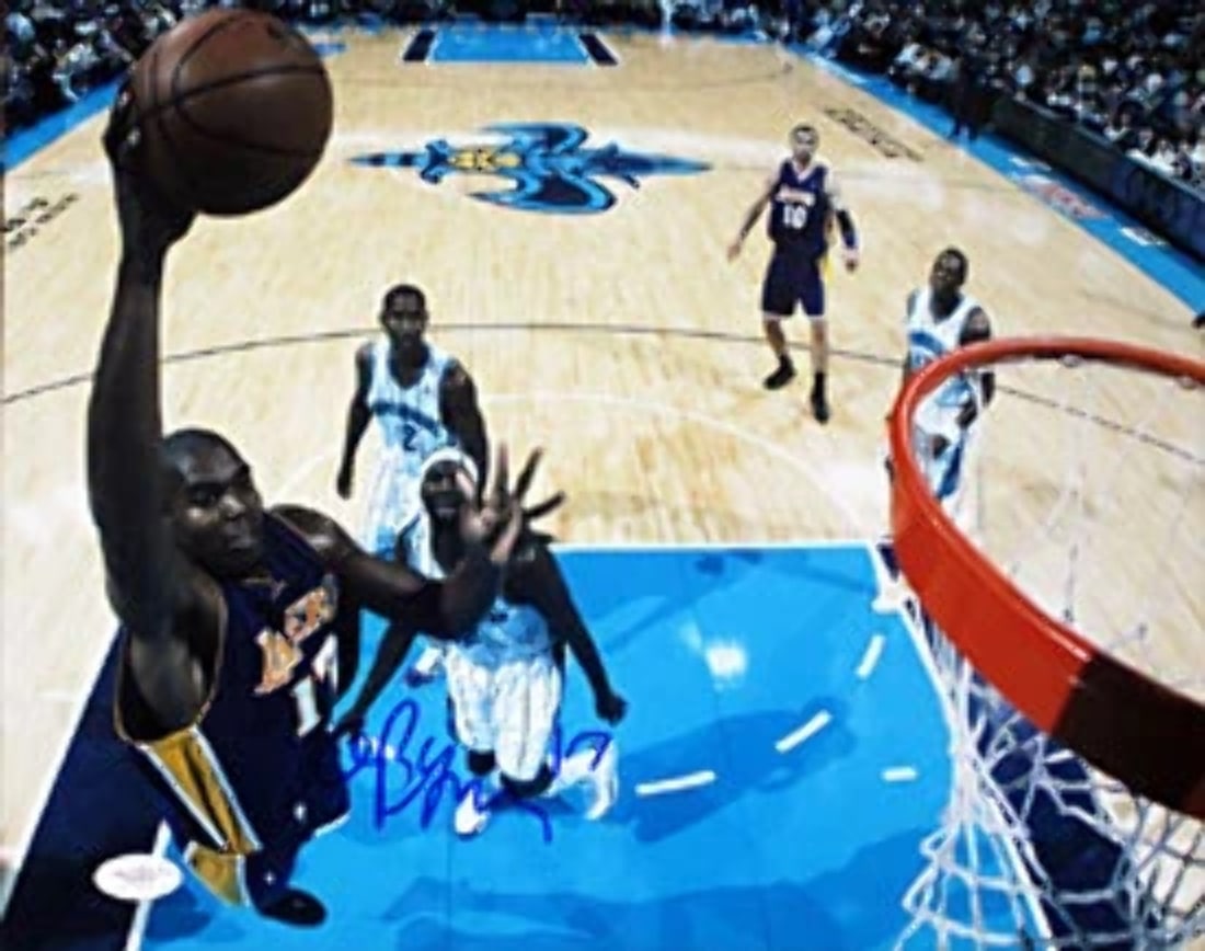 Spence) Andrew Bynum Autographed/ Signed Slam Dunk 11x14 Photo (James: Spence) Andrew Bynum Autographed/ Signed Slam Dunk 11x14 Photo (James This listing features Spence) Andrew Bynum Autographed/ Signed Slam Dunk 11x14 Photo (James. Item specifics are provided below. It