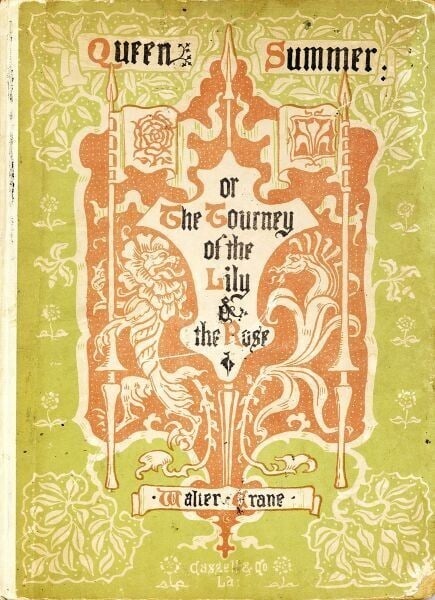 English Walter Crane "Queen Summer or the Journey of the Lily and the Rose" 1891 (1 of 10)
