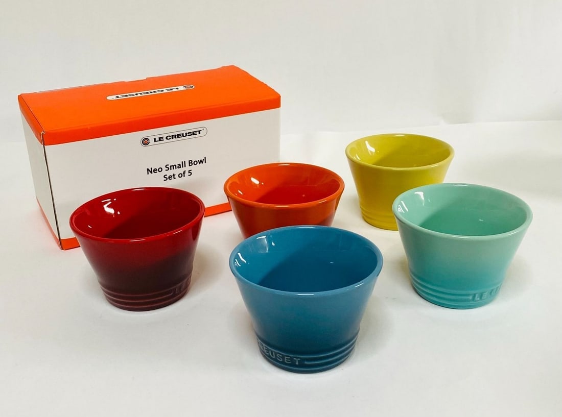 Box Le Creuset Neo Small Bowl S Size Set of 5 Rainbow color Stoneware With: Box Le Creuset Neo Small Bowl S Size Set of 5 Rainbow color Stoneware With This listing features Box Le Creuset Neo Small Bowl S Size Set of 5 Rainbow color Stoneware With. Item specifics are provided