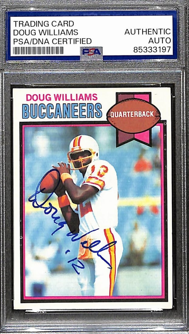 187978 Doug Williams HOF Signed/ Auto 1979 Topps Card #48 Bucs Rookie PSA/ DNA (1 of 1)