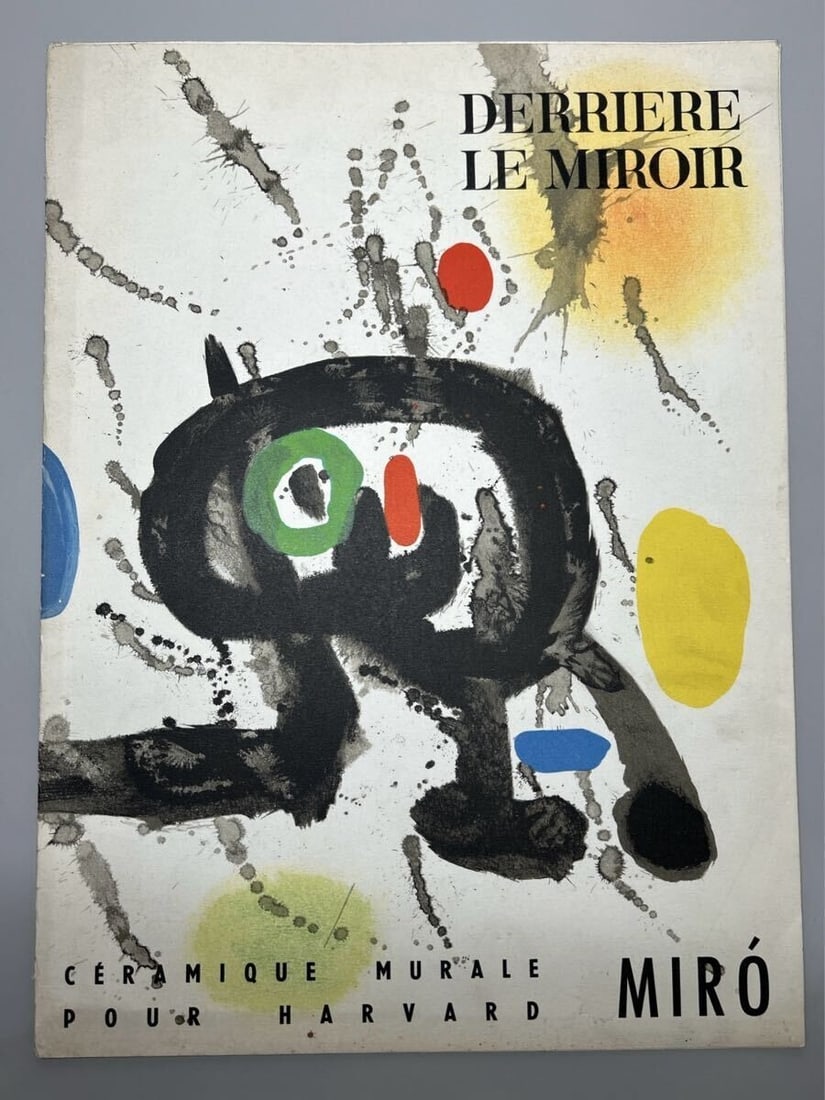 Lithograph Joan Miro Derriere Le Miroir No 123 Miro. Ceramique Pour Harvard 1961: Lithograph Joan Miro Derriere Le Miroir No 123 Miro. Ceramique Pour Harvard 1961 This listing features Lithograph Joan Miro Derriere Le Miroir No 123 Miro. Ceramique Pour Harvard 1961. Item specifics