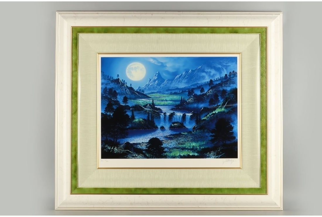 Collectible Jon Rattenbury Angel Valley Silkscreen Hand Signed ED BL1/ 40 Framed (1 of 8)