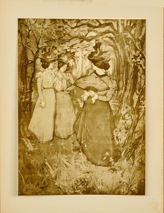 1897 Original Vintage French Poster Menuet D'Automne By Robbe Moderne (1 of 1)