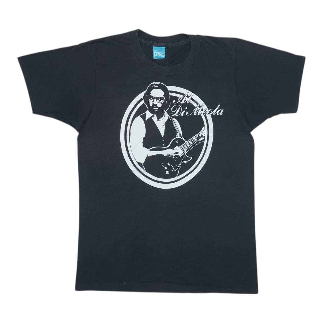 Shirt 1980s Al Di Meola: Shirt 1980s Al Di Meola This listing features Shirt 1980s Al Di Meola. Item specifics are provided below. Item Specifics: Size: Large Tag Size: Large Material: 50/50 Poly/Cotton Color: Black Era: 1980