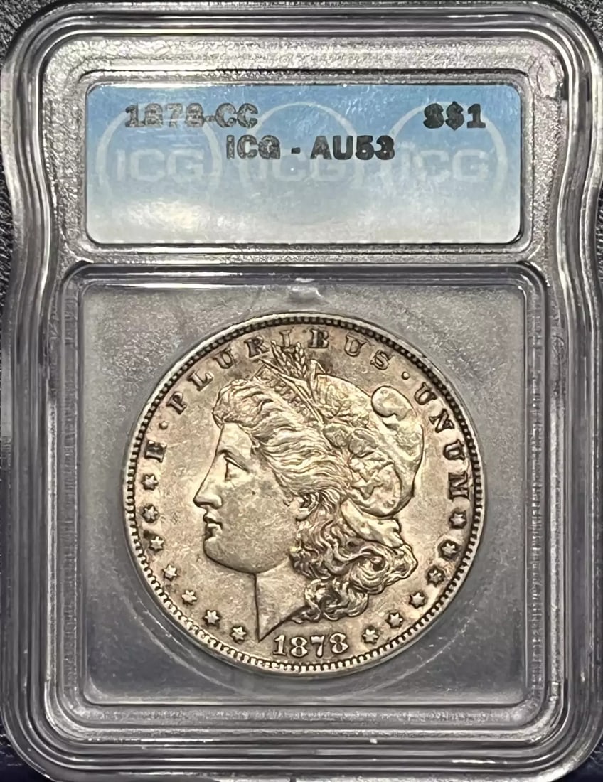 AU53 1878-CC MORGAN DOLLAR ICG (1 of 2)