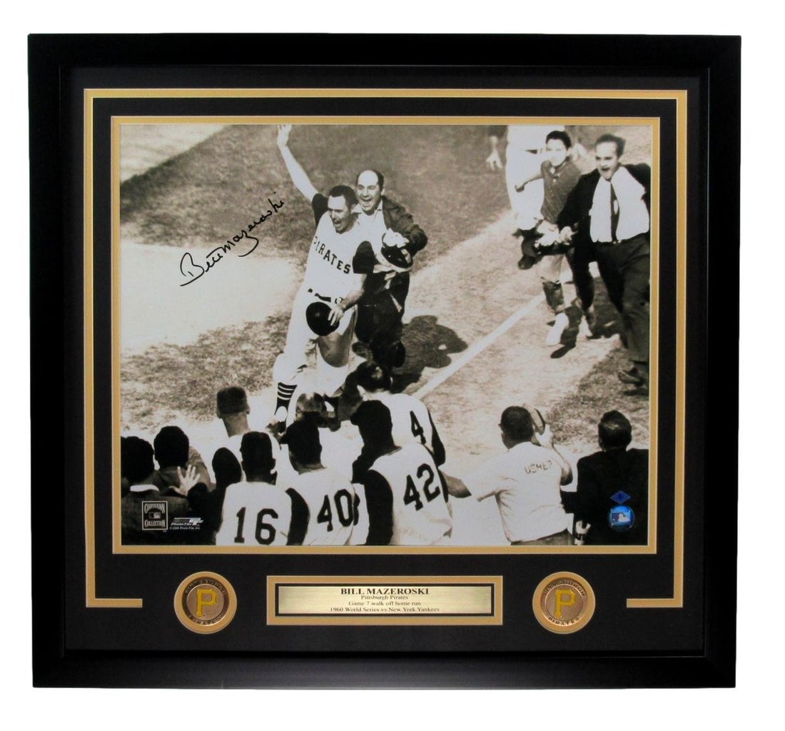 198146 Bill Mazeroski Pirates Signed 16x20 Photo Walk-off HR Framed BC Sports: 198146 Bill Mazeroski Pirates Signed 16x20 Photo Walk-off HR Framed BC Sports This listing features 198146 Bill Mazeroski Pirates Signed 16x20 Photo Walk-off HR Framed BC Sports. Item specifics are pr