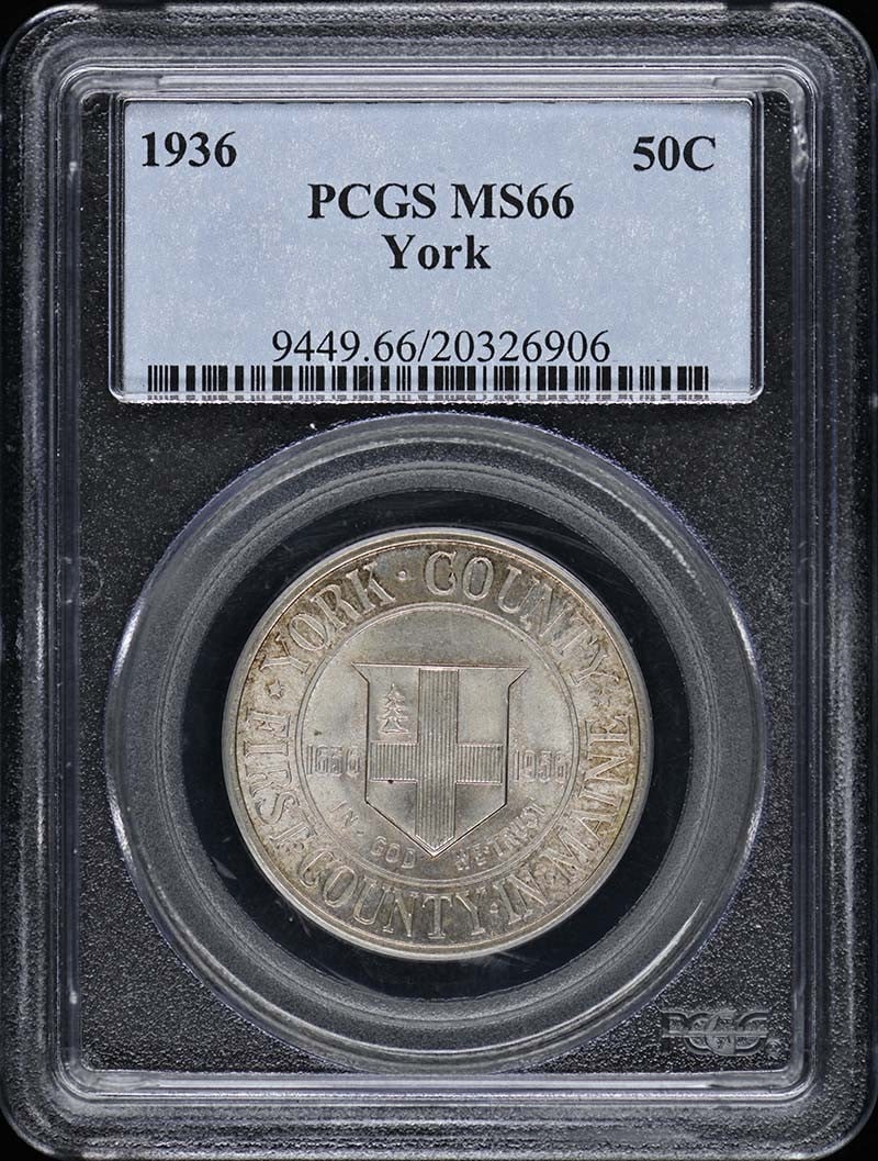 MS66 YORK 1936 50C Silver Commemorative PCGS: MS66 YORK 1936 50C Silver Commemorative PCGS This listing features MS66 YORK 1936 50C Silver Commemorative PCGS. Item specifics are provided below. Item Specifics: Certification: PCGS Circulated/Uncir