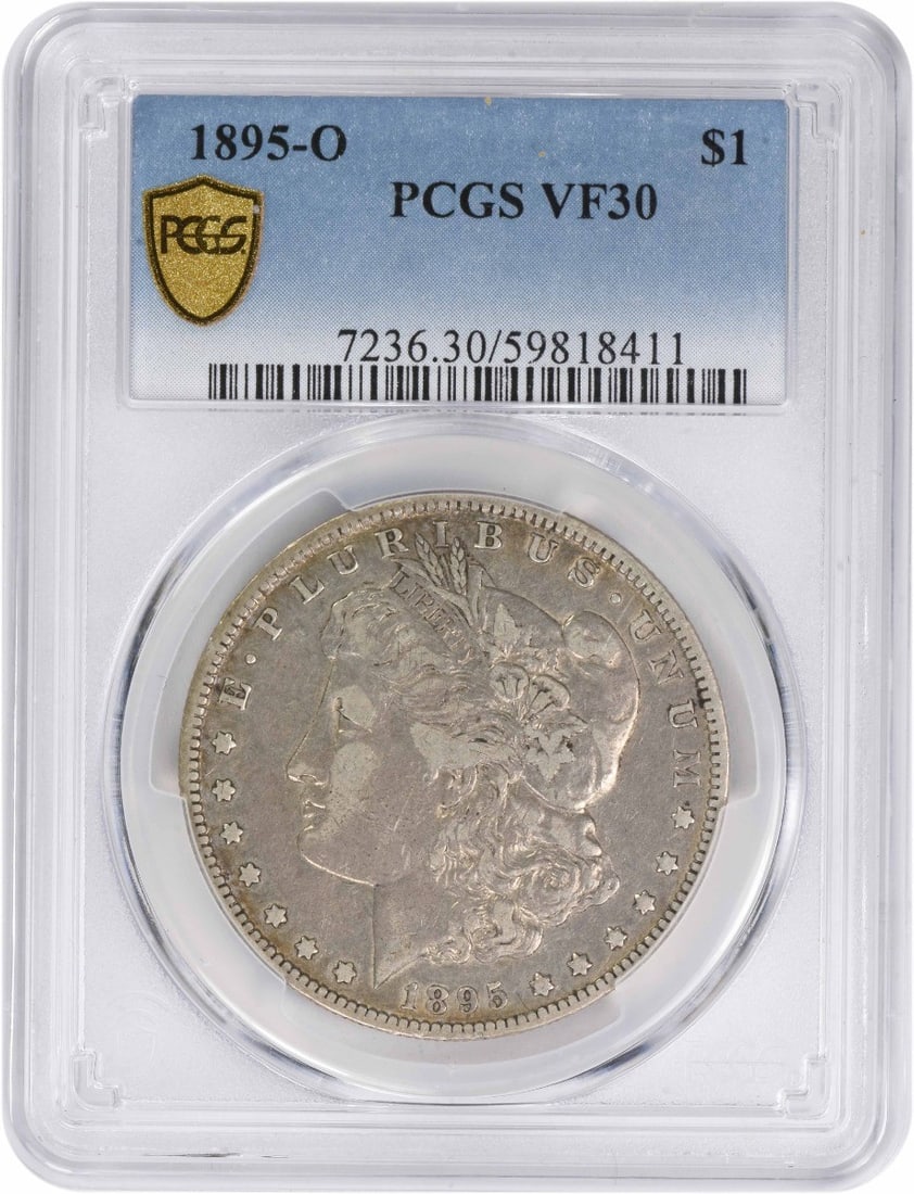 PCGS 1895-O Morgan Silver Dollar VF30: PCGS 1895-O Morgan Silver Dollar VF30 This listing features PCGS 1895-O Morgan Silver Dollar VF30. Item specifics are provided below. Item Specifics: Country Of Origin: United States Certification: PC