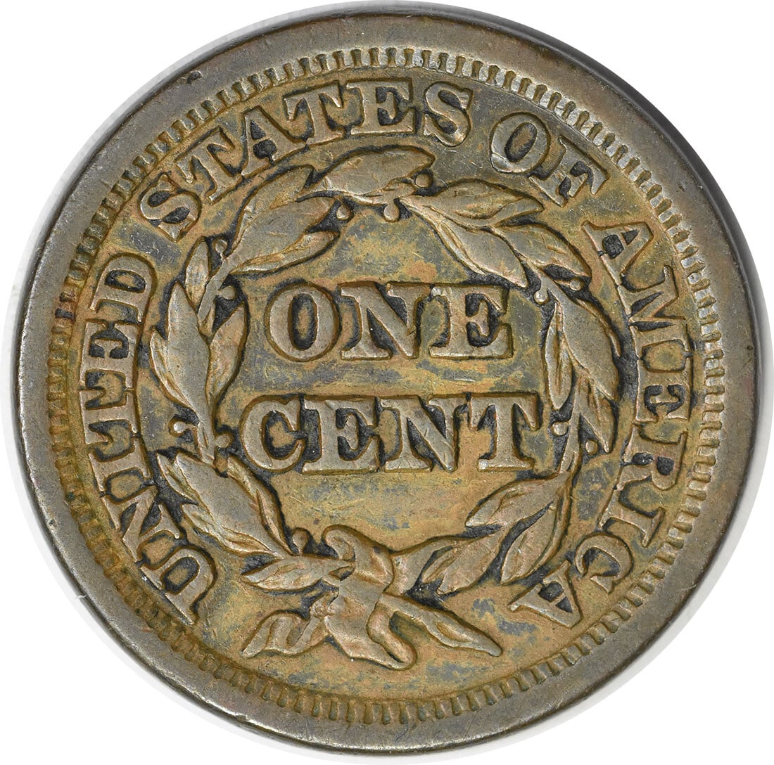 Uncertified 1847 Large Cent EF - 2
