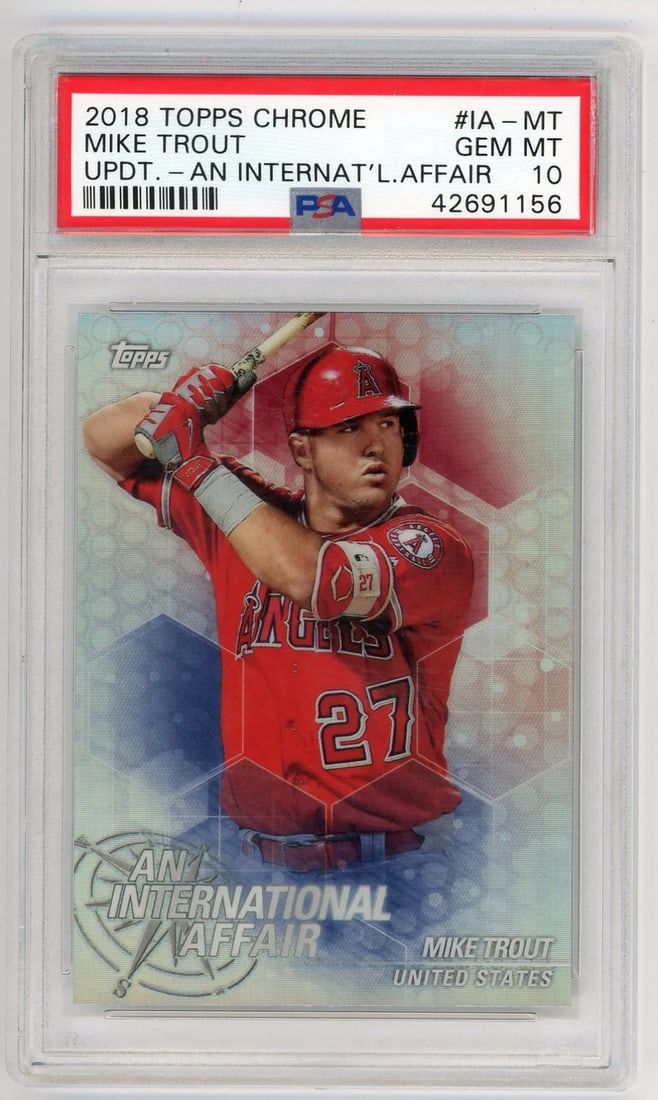 10 Mike Trout 2018 Topps Chrome An International Affair #IA-MT MT (1 of 2)