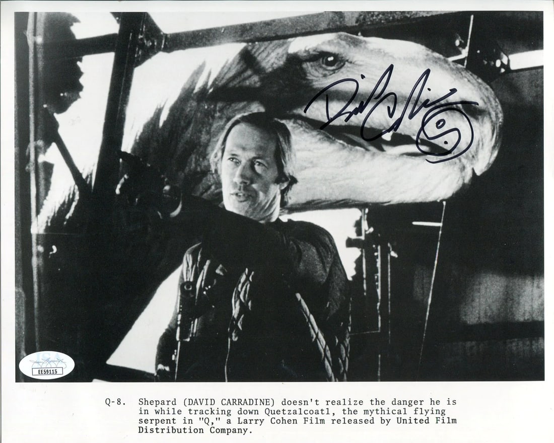 (JSA) David Carradine Autographed 8x10 Photo: (JSA) David Carradine Autographed 8x10 Photo This listing features (JSA) David Carradine Autographed 8x10 Photo. Item specifics are provided below. Item Specifics: Brand: James Spence Authentication (