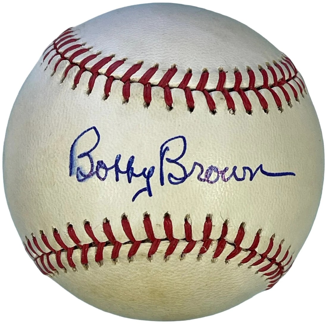 (PSA) Bobby Brown Autographed Official American League Baseball (1 of 2)