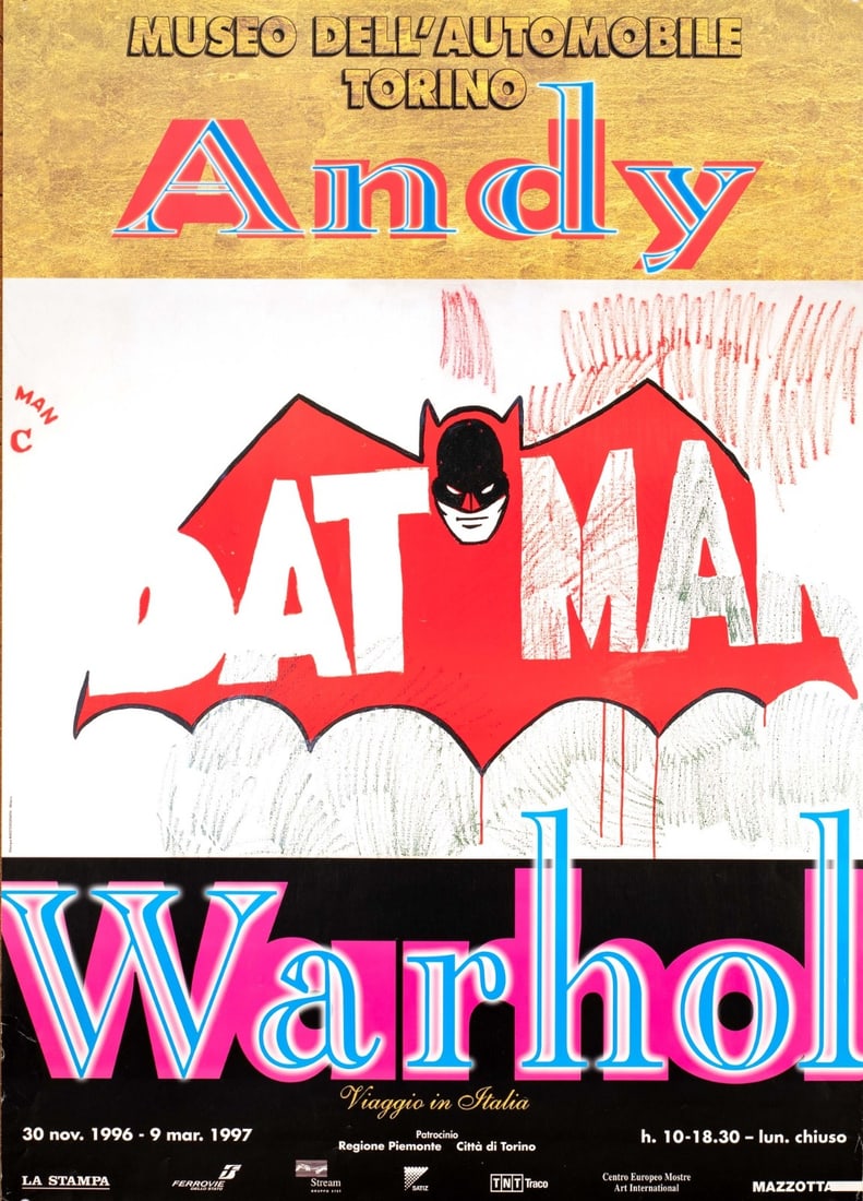 Printing Batman 1997 Warhol Retrospective At Museum In Turin Italy Original (1 of 3)
