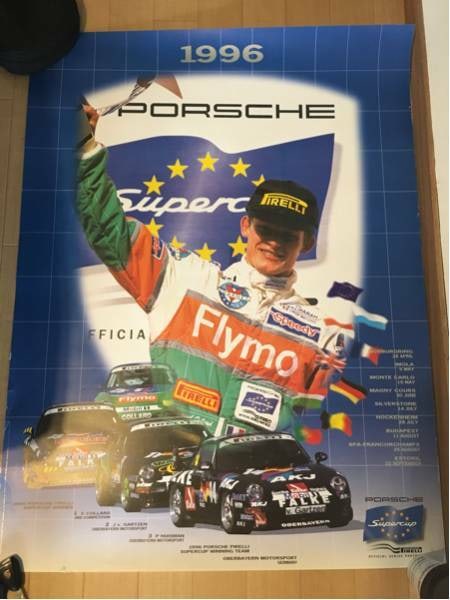 4030inch Original Vintage RARE Race Poster Porsche Super Cup 1996 993 RS (1 of 2)