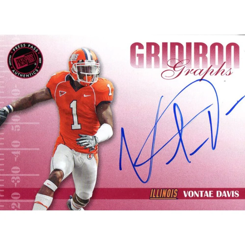 Card Vontae Davis Autographed 2009 Press Pass Rookie: Card Vontae Davis Autographed 2009 Press Pass Rookie This listing features Card Vontae Davis Autographed 2009 Press Pass Rookie. Item specifics are provided below. Item Specifics: Vontae Davis Autogra