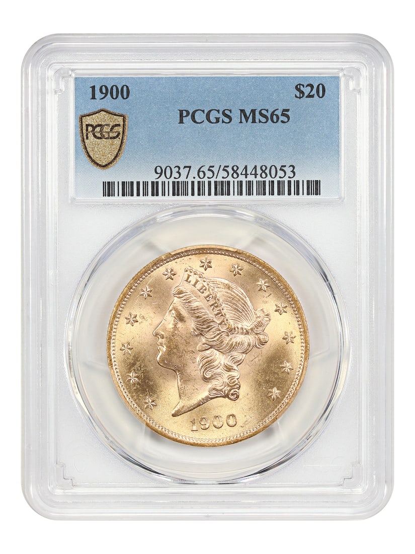 Liberty Head $20 - 1900 $20 PCGS MS65: Liberty Head $20 - 1900 $20 PCGS MS65 This listing features Liberty Head $20 - 1900 $20 PCGS MS65. Item specifics are provided below. Item Specifics: Certification: PCGS Certification Number: 58448053