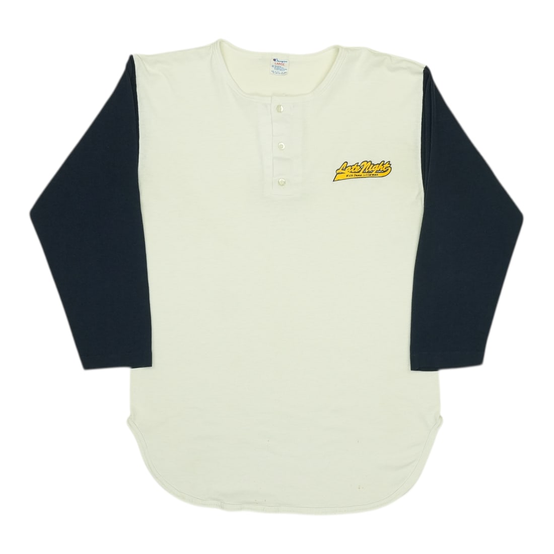 Shirt 1980s Late Night With David Letterman Jersey: Shirt 1980s Late Night With David Letterman Jersey This listing features Shirt 1980s Late Night With David Letterman Jersey. Item specifics are provided below. Item Specifics: Size: Large Tag Size: La