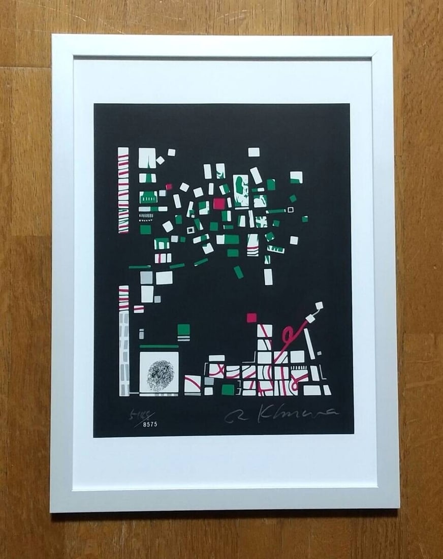 Framed Risaburo Kimura Signed Original Serigraph Screenprint CITY-63 - 7