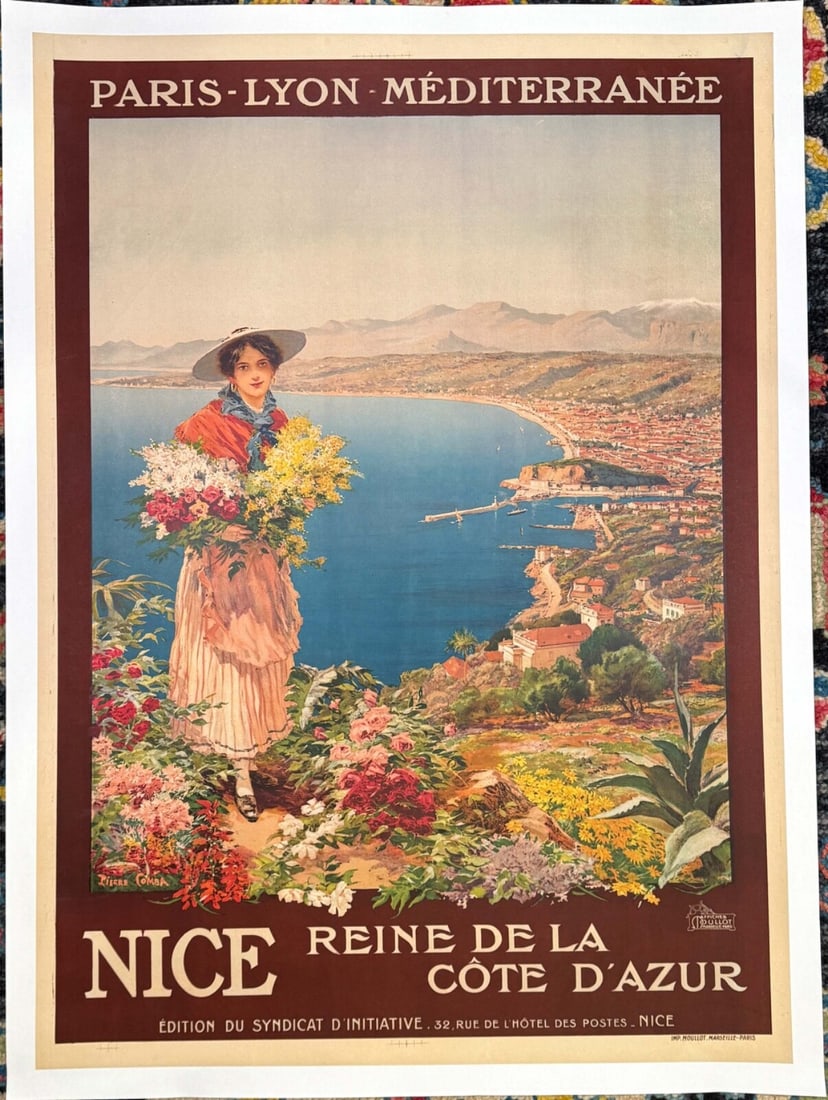 Plm Nice Reine De La Cote D'Azur By Pierre Comba C1910 French Travel Poster For: Plm Nice Reine De La Cote D'Azur By Pierre Comba C1910 French Travel Poster For This listing features Plm Nice Reine De La Cote D'Azur By Pierre Comba C1910 French Travel Poster For. Item specifics ar