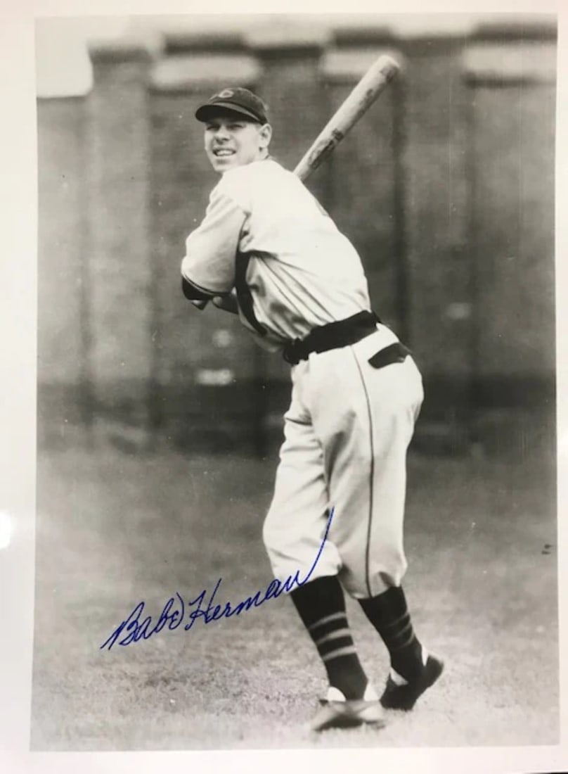 Photo Babe Herman Autographed 8x10 Black & White (1 of 1)