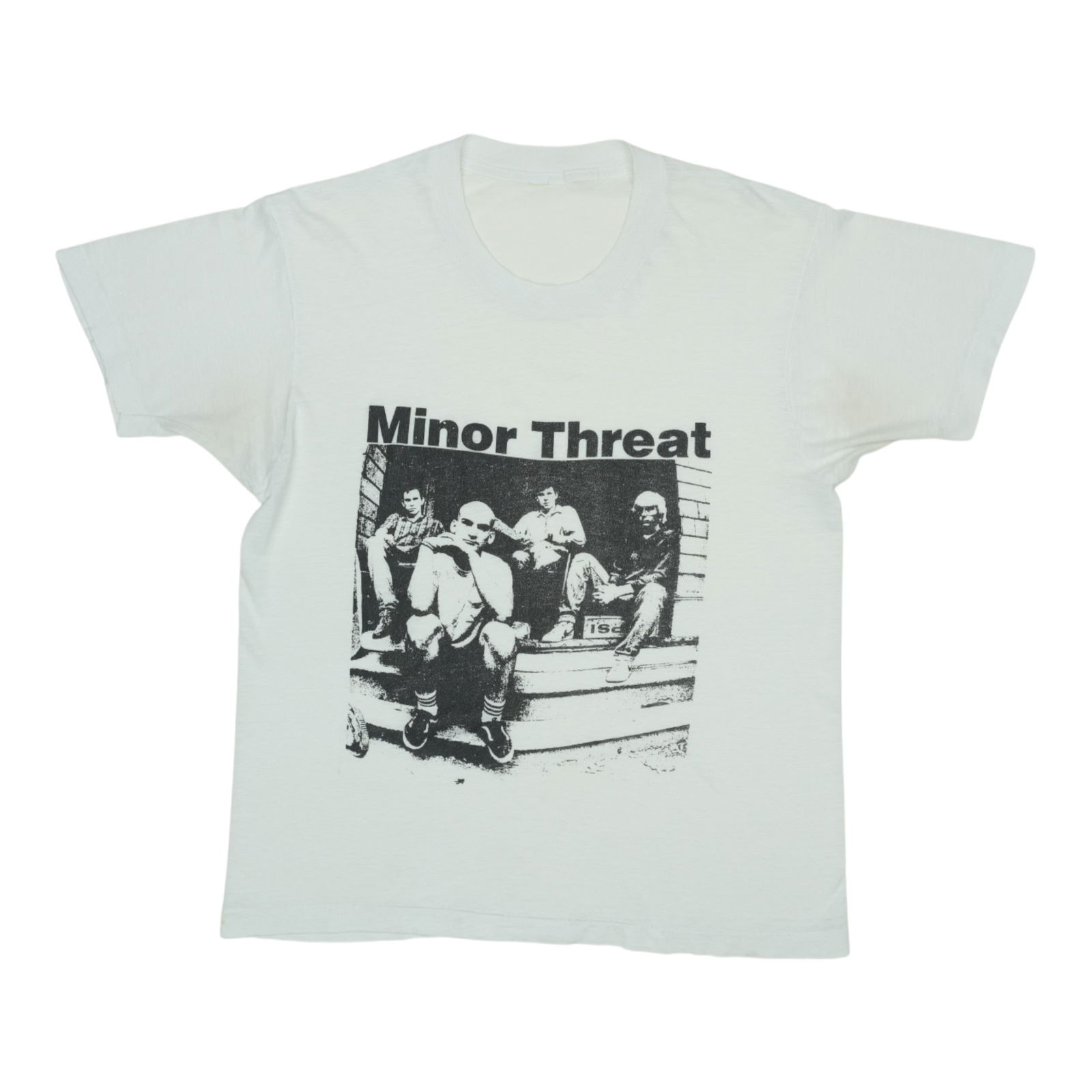 Shirt 1980s Minor Threat: Shirt 1980s Minor Threat This listing features Shirt 1980s Minor Threat. Item specifics are provided below. Item Specifics: Size: No Tag Tag Size: No Tag Material: 50/50 Poly/Cotton Color: White Era: