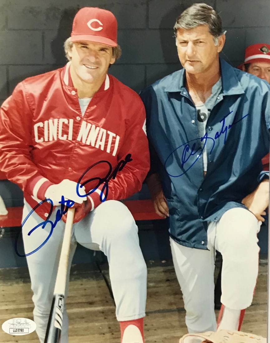 (JSA) Pete Rose & Carl Yastrzemski Autographed 8x10 Baseball Photo (1 of 1)