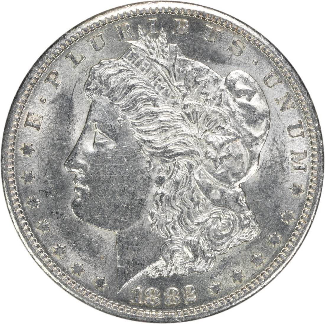 Uncertified 1882-S Morgan Silver Dollar BU: Uncertified 1882-S Morgan Silver Dollar BU This listing features Uncertified 1882-S Morgan Silver Dollar BU. Item specifics are provided below. Item Specifics: Country Of Origin: United States Certifi