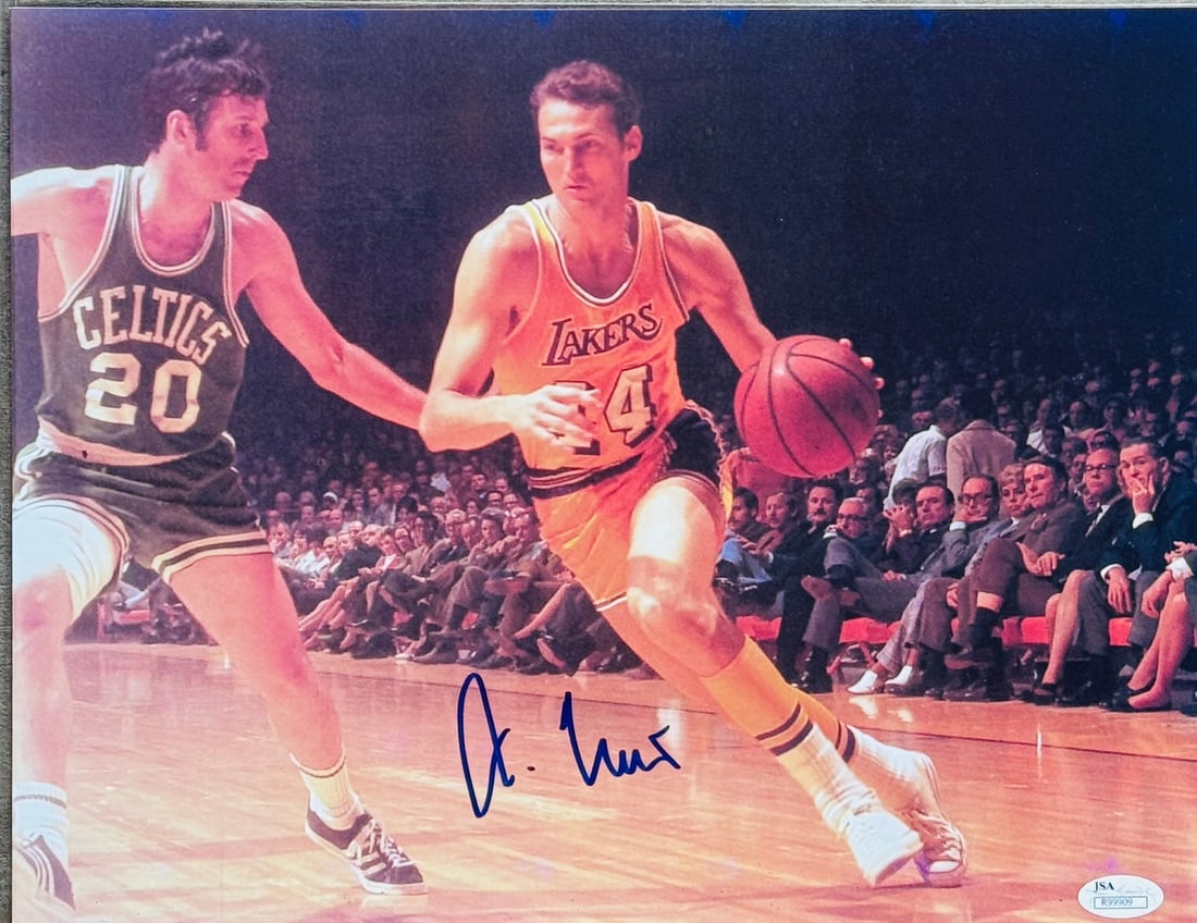 (JSA) Jerry West Autographed 11x14 Basketball Photo: (JSA) Jerry West Autographed 11x14 Basketball Photo This listing features (JSA) Jerry West Autographed 11x14 Basketball Photo. Item specifics are provided below. Item Specifics: Brand: James Spence Au
