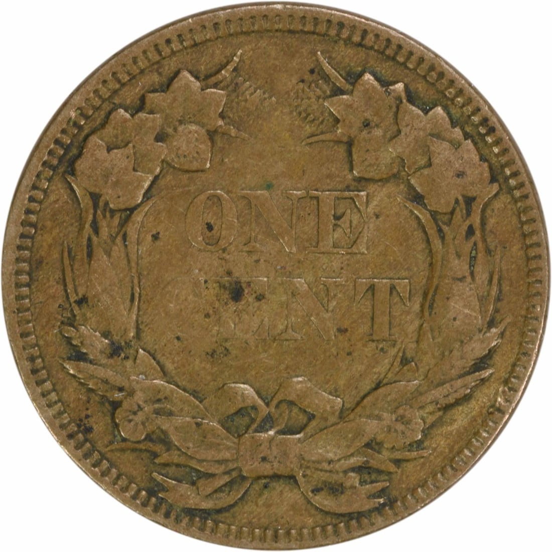 Uncertified 1857 Flying Eagle Cent EF - 2