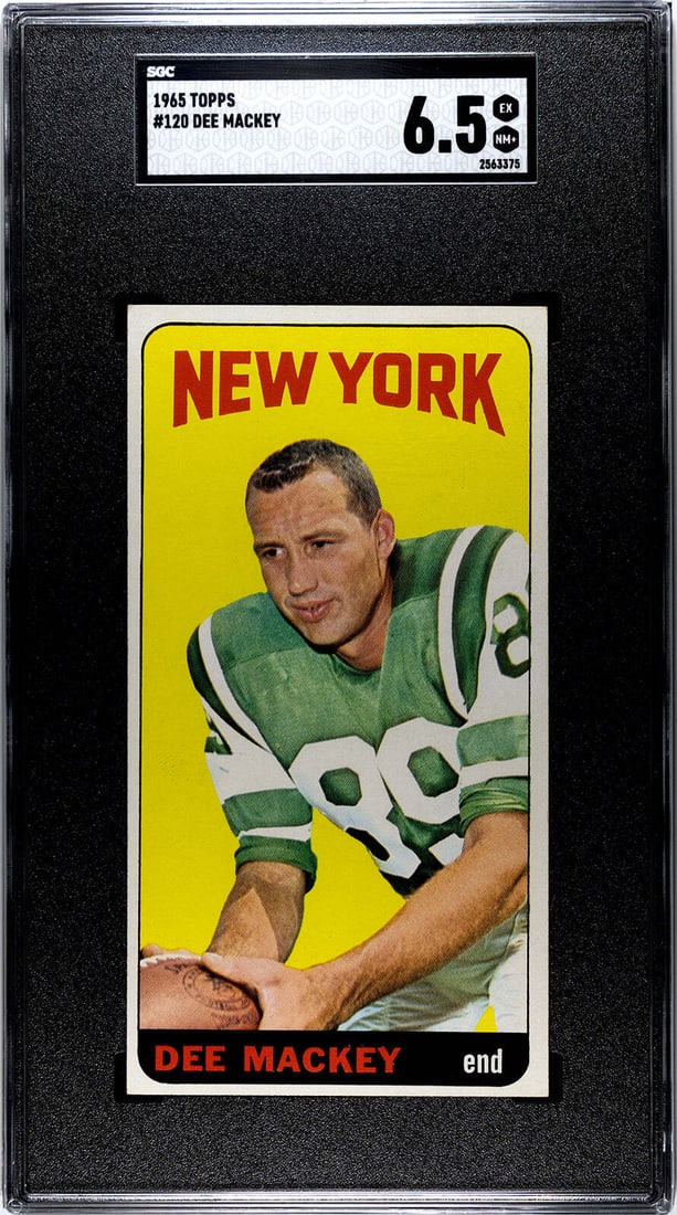 6.5 Dee Mackey 1965 Topps #120 SGC: 6.5 Dee Mackey 1965 Topps #120 SGC This listing features 6.5 Dee Mackey 1965 Topps #120 SGC. Item specifics are provided below. Item Specifics: Dee Mackey 1965 Topps #120 SGC 6.5Packed and shipped fro