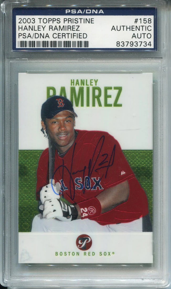 DNA) Hanley Ramirez Autographed 2003 Topps Pristine Rookie Card (PSA/ (1 of 1)