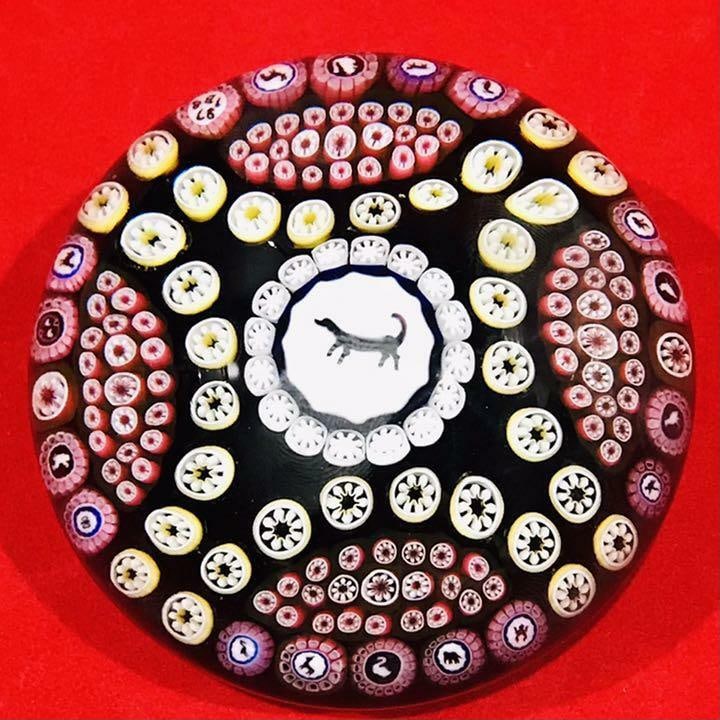 Glass Baccarat Millefiori Paperweight 1978 Multiple animals Dark Purple Rare Art: Glass Baccarat Millefiori Paperweight 1978 Multiple animals Dark Purple Rare Art This listing features Glass Baccarat Millefiori Paperweight 1978 Multiple animals Dark Purple Rare Art. Item specifics