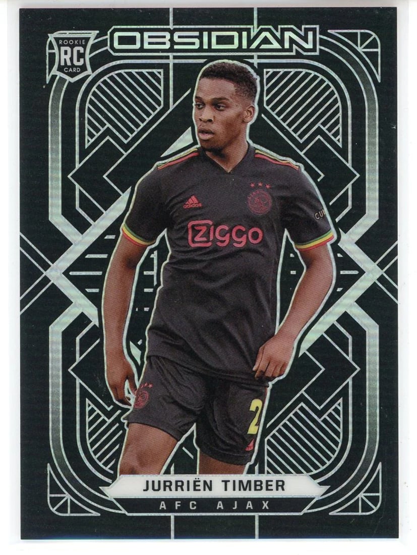 #161 Jurrien Timber 2021-22 Panini Obsidian Soccer Rookie Card (1 of 2)