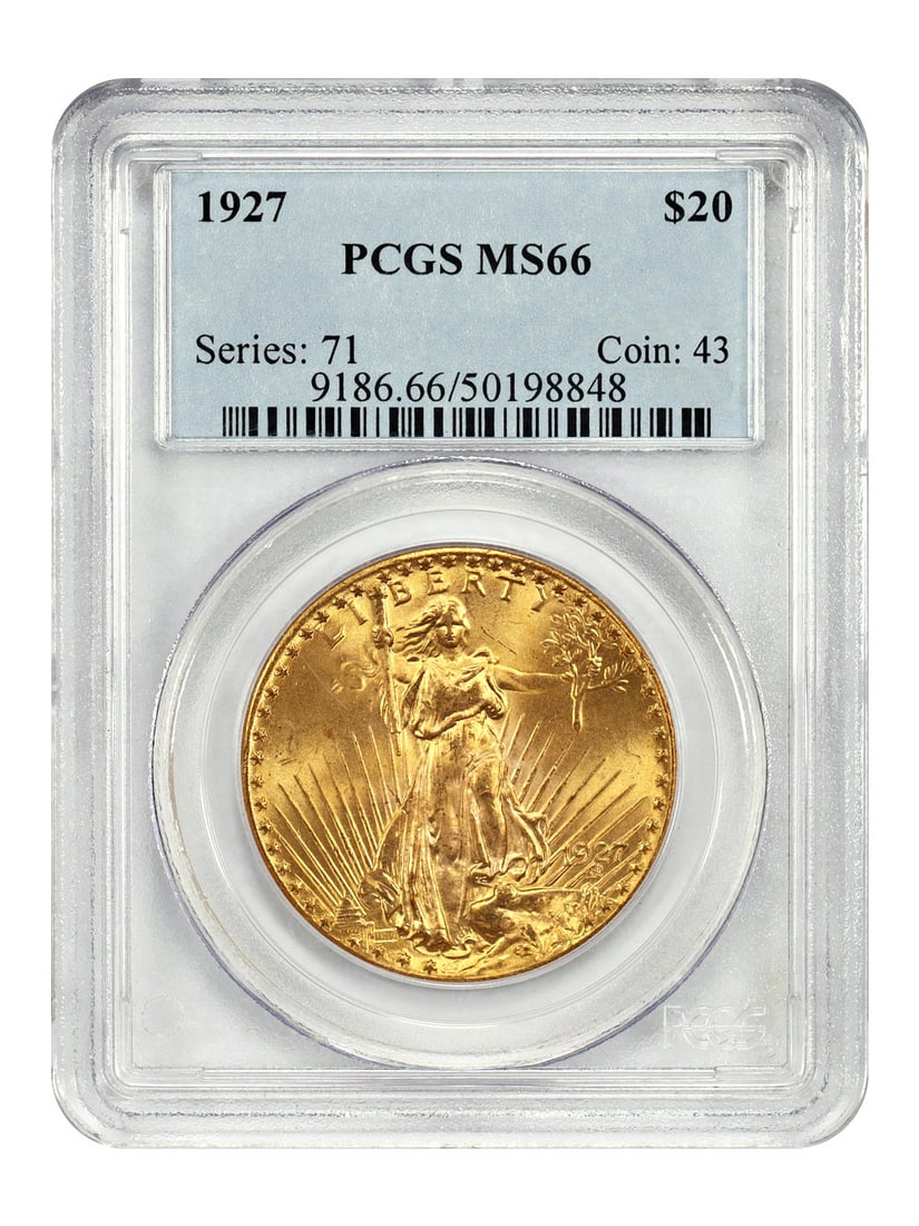 St. Gaudens $20 - 1927 $20 PCGS MS66 (1 of 4)