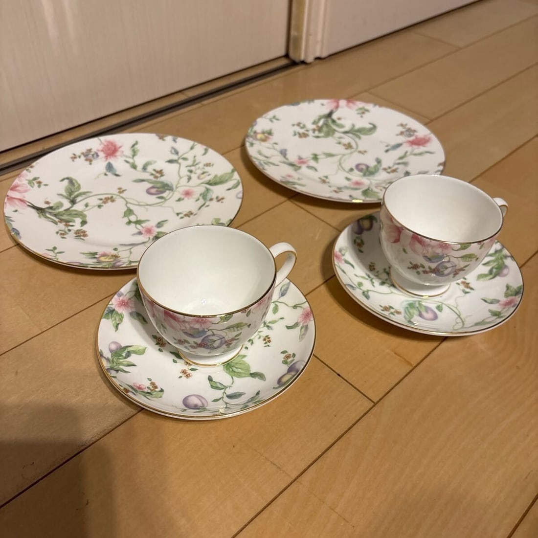 England Wedgwood Sweet Plum Tea Cup Saucer Plate Set of 2 each Bone China: England Wedgwood Sweet Plum Tea Cup Saucer Plate Set of 2 each Bone China This listing features England Wedgwood Sweet Plum Tea Cup Saucer Plate Set of 2 each Bone China. Item specifics are provided b