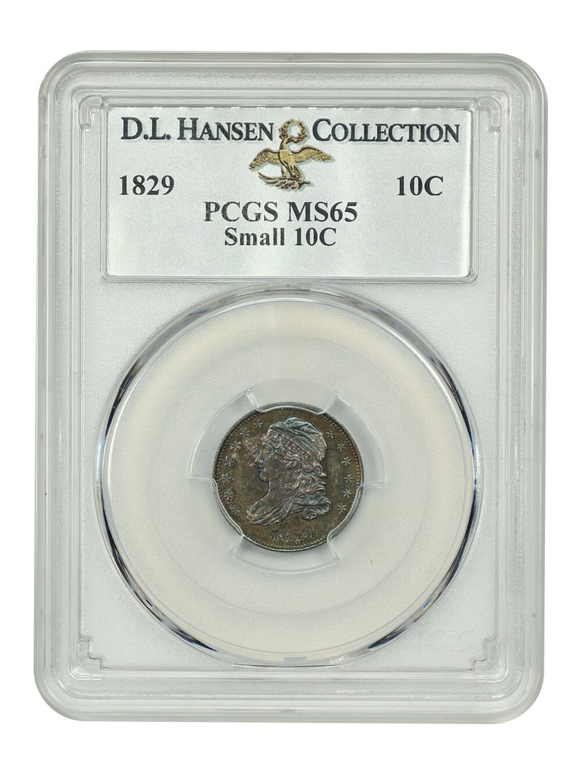 Hansen 1829 10C PCGS MS65 (Small 10C) ex: D.L.: Hansen 1829 10C PCGS MS65 (Small 10C) ex: D.L. This listing features Hansen 1829 10C PCGS MS65 (Small 10C) ex: D.L.. Item specifics are provided below. Item Specifics: Certification: PCGS Certificatio