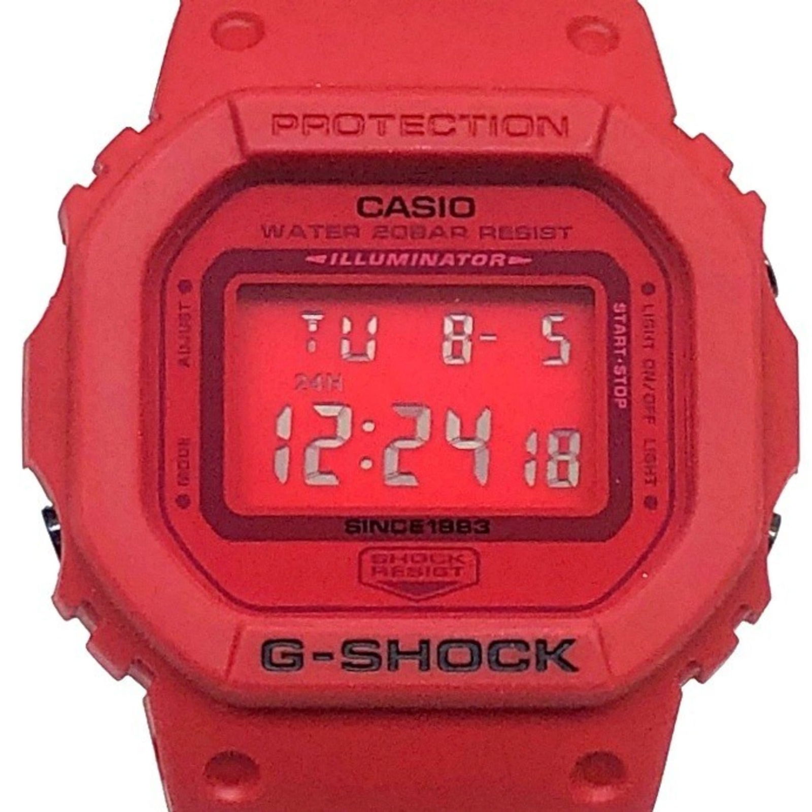 Wristwatch Casio: Wristwatch Casio This listing features Wristwatch Casio. Item specifics are provided below. Item Specifics: Brand: Casio Type: Wristwatch Gender: Women Material (Case): Ceramic Color: Red Color Color