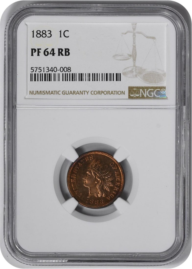 NGC 1883 Indian Cent PR64RB: NGC 1883 Indian Cent PR64RB This listing features NGC 1883 Indian Cent PR64RB. Item specifics are provided below. Item Specifics: Country Of Origin: United States Certification: NGC Circulated/Uncircu